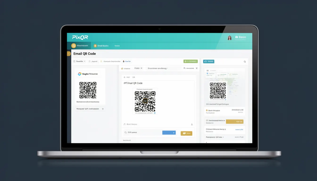 Email QR Code - PixQR Developer Glossary Email QR Code developer glossary illustration