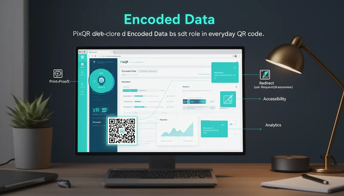 Encoded Data - PixQR Developer Glossary Encoded Data developer glossary illustration