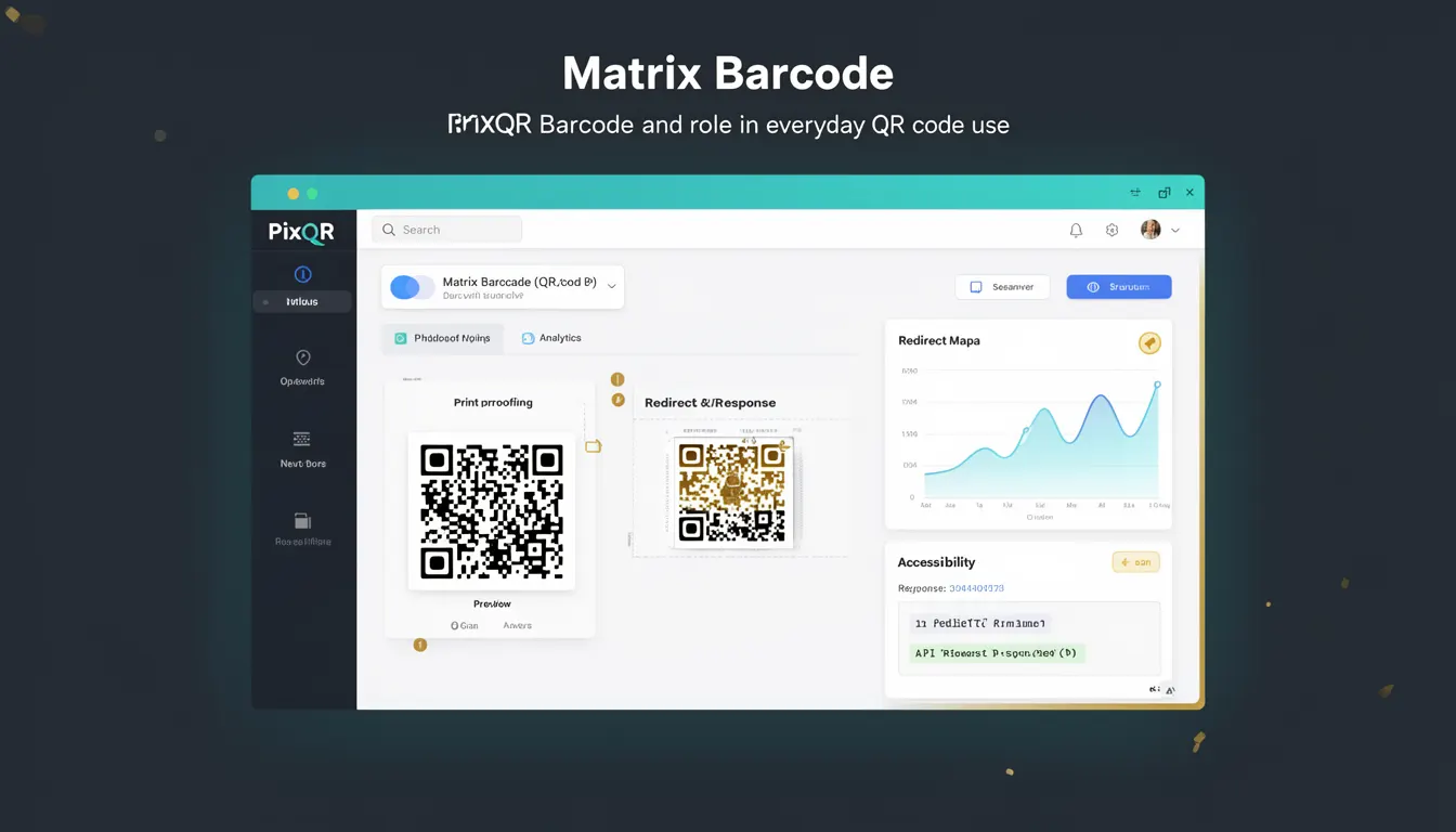 Matrix Barcode developer glossary illustration
