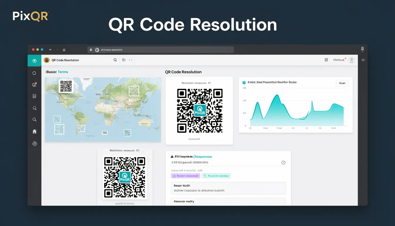 QR Code Resolution developer glossary illustration