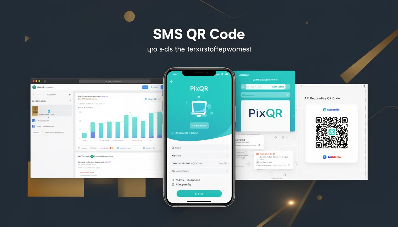 SMS QR Code developer glossary illustration