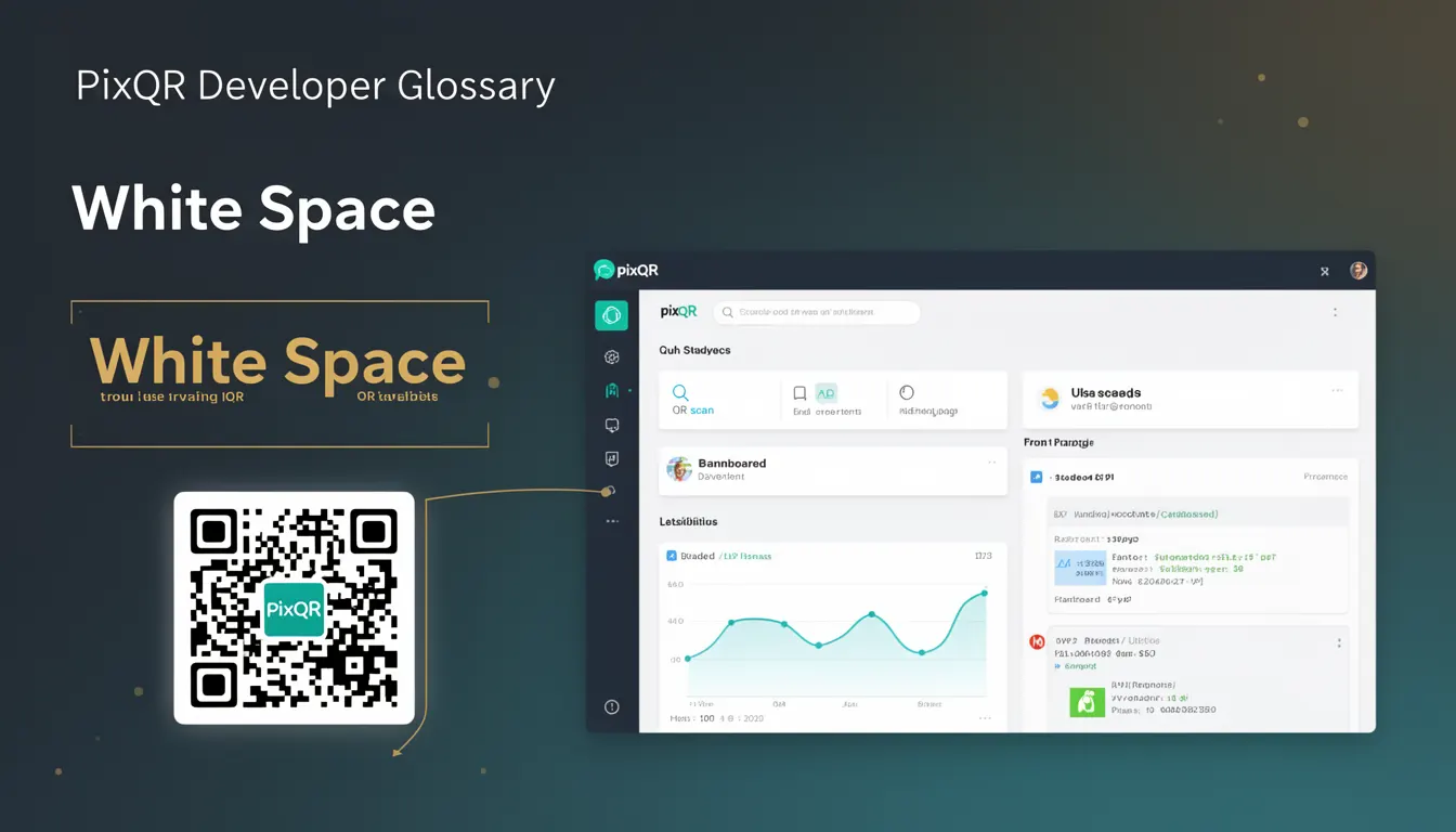 White Space - PixQR Developer Glossary White Space developer glossary illustration