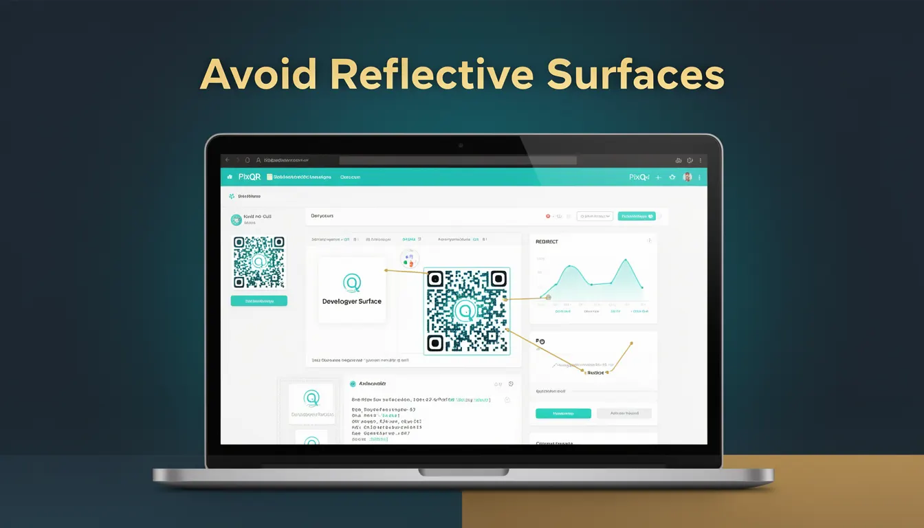 Avoid Reflective Surfaces developer glossary illustration