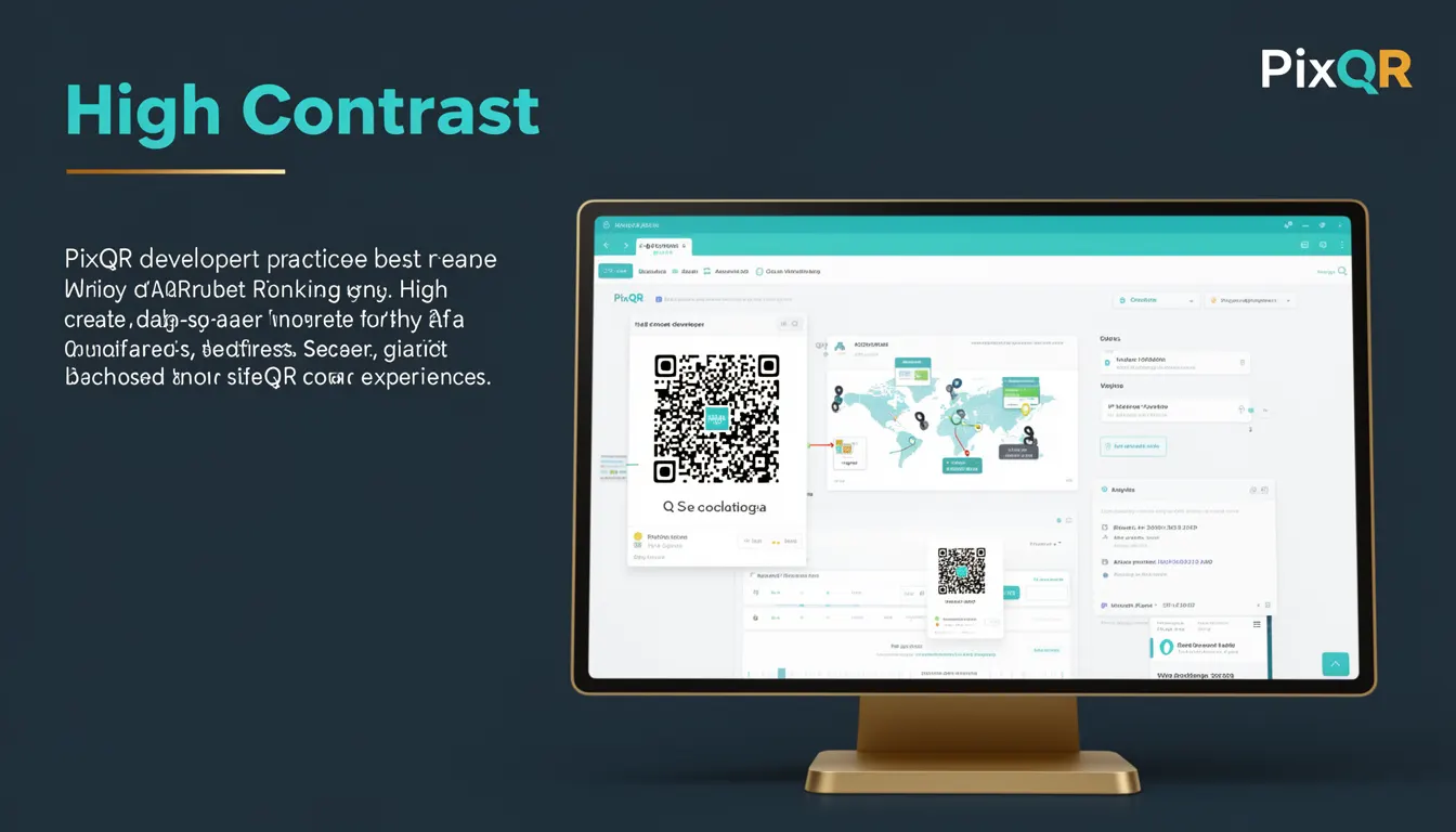 High Contrast - PixQR Developer Glossary High Contrast developer glossary illustration