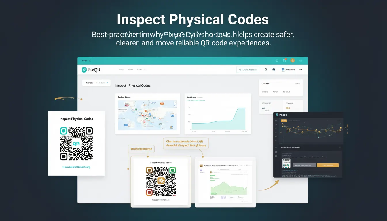 Inspect Physical Codes - PixQR Developer Glossary Inspect Physical Codes developer glossary illustration
