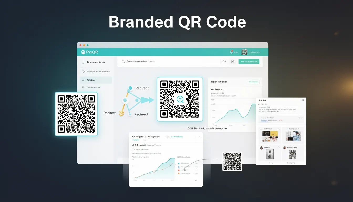 Branded QR Code developer glossary illustration