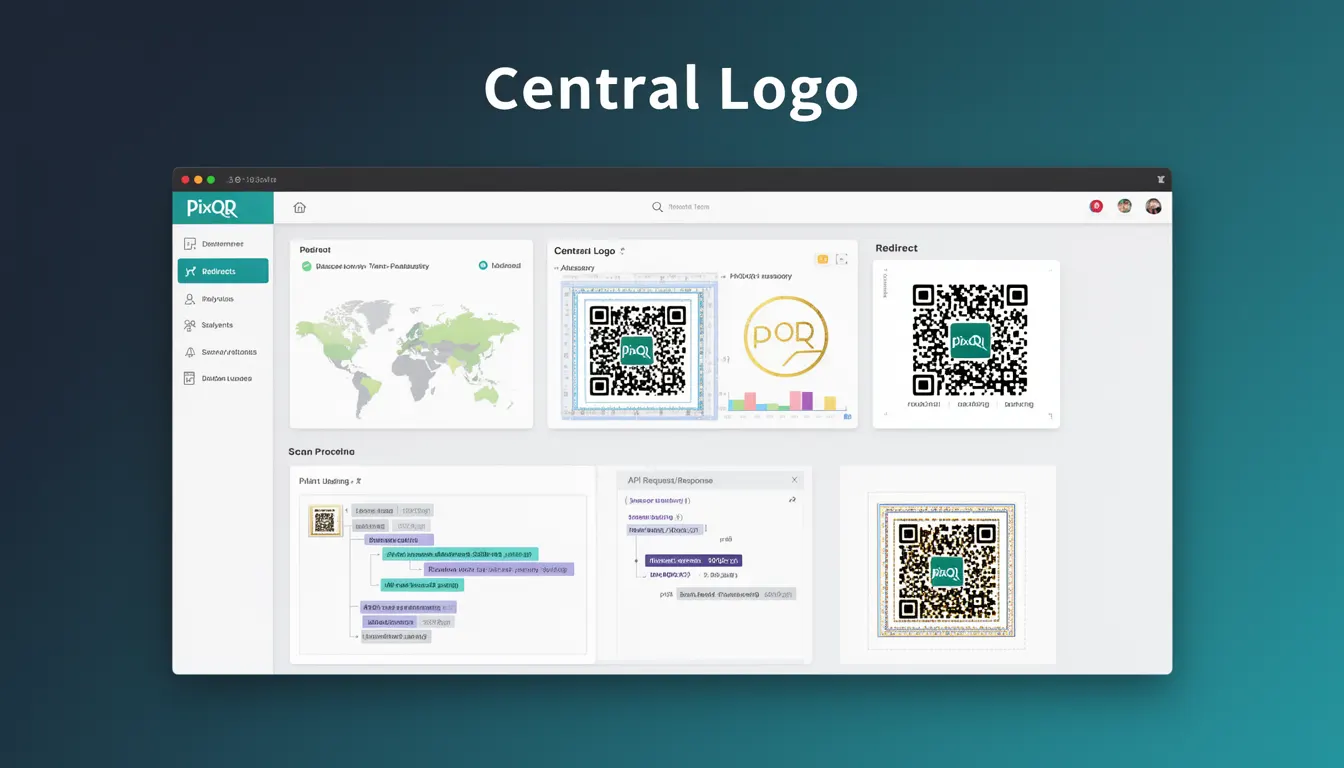 Central Logo developer glossary illustration