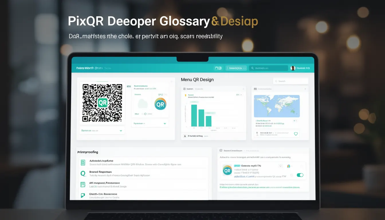 Menu QR Design developer glossary illustration