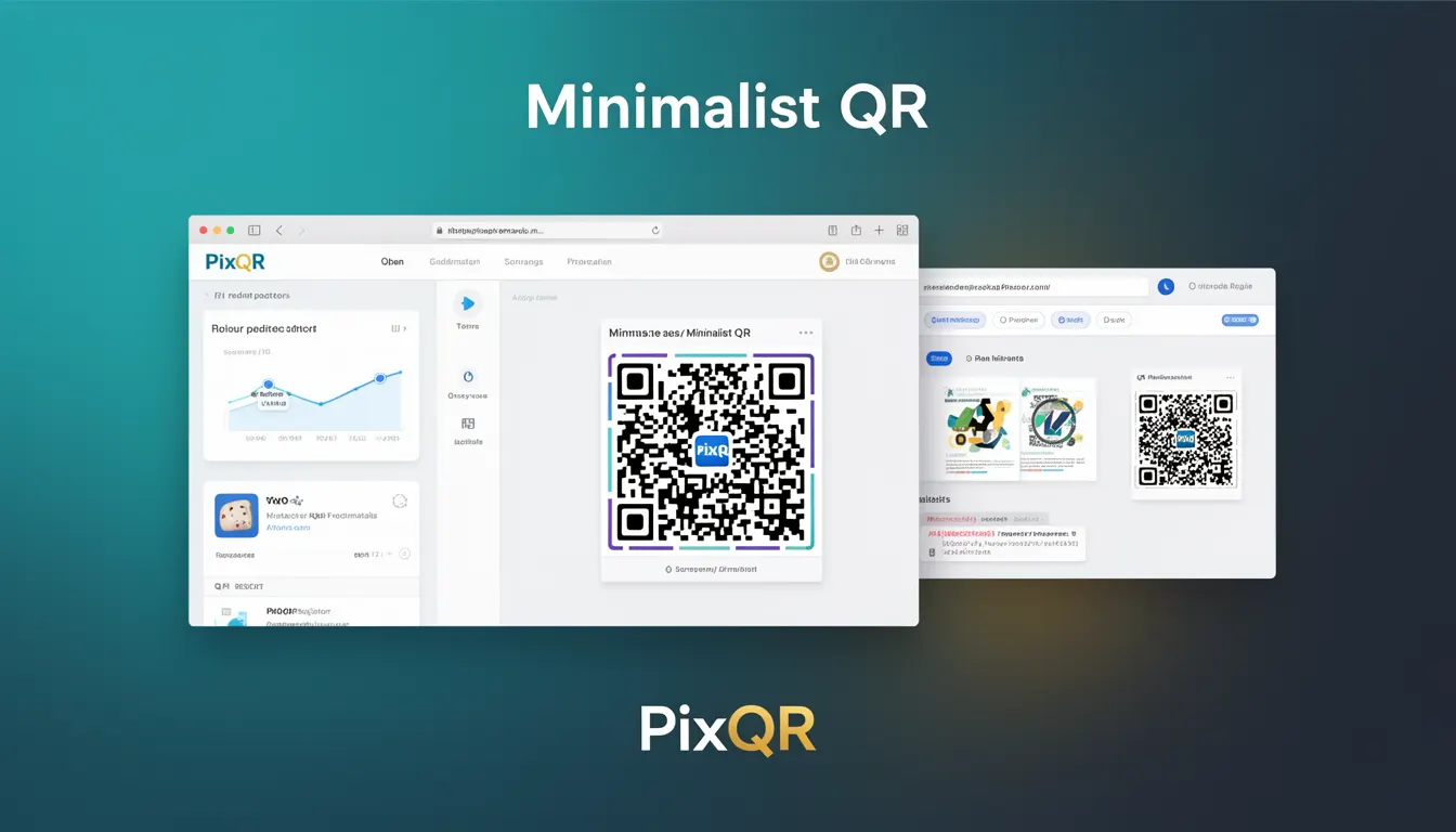 Minimalist QR - PixQR Developer Glossary Minimalist QR developer glossary illustration
