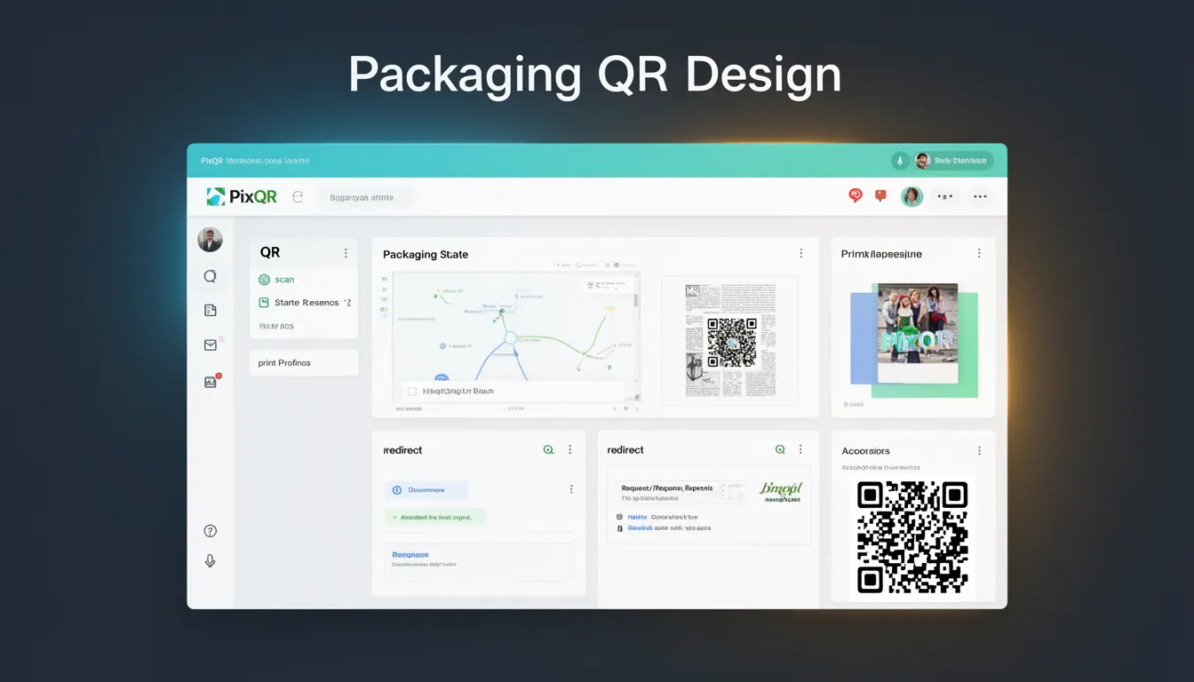 Packaging QR Design developer glossary illustration