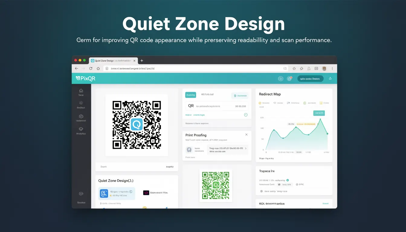 Quiet Zone Design developer glossary illustration
