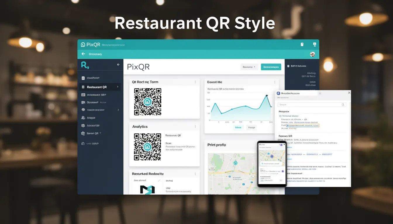 Restaurant QR Style - PixQR Developer Glossary Restaurant QR Style developer glossary illustration