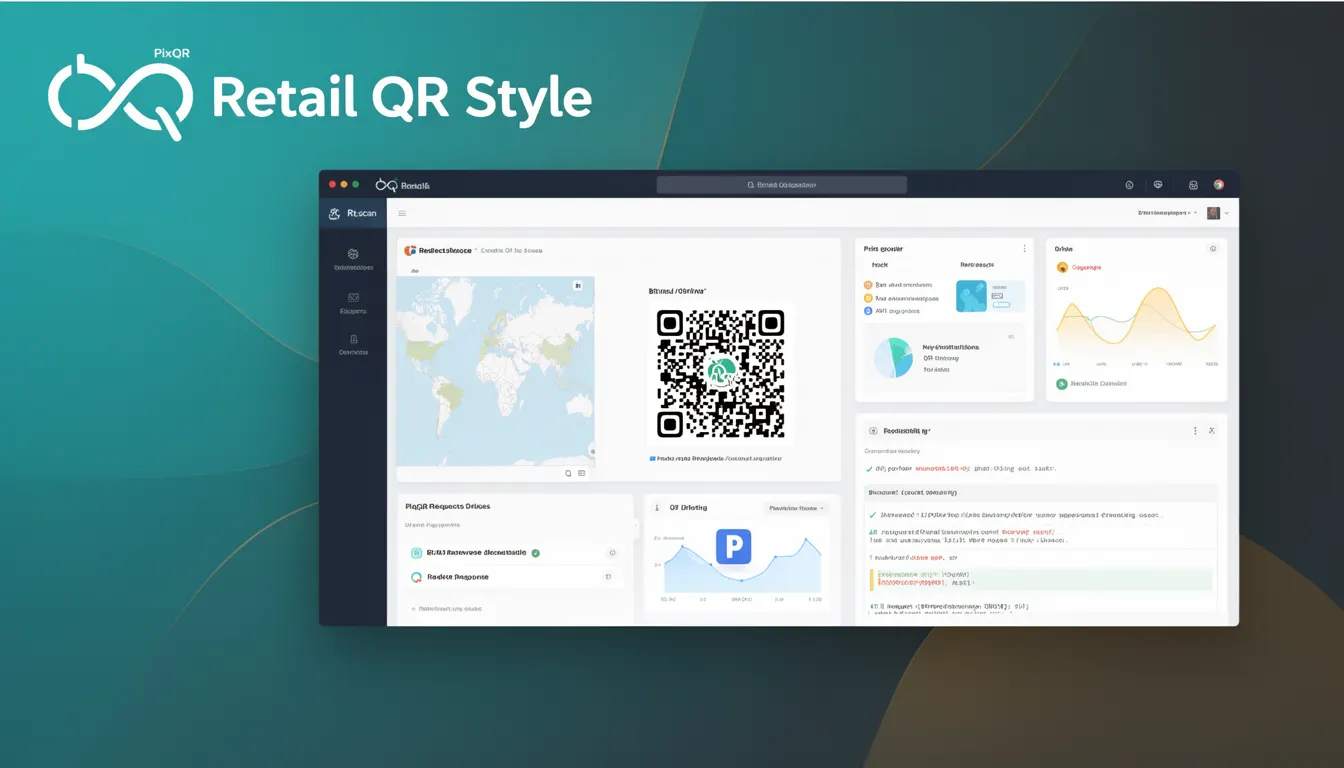 Retail QR Style - PixQR Developer Glossary Retail QR Style developer glossary illustration