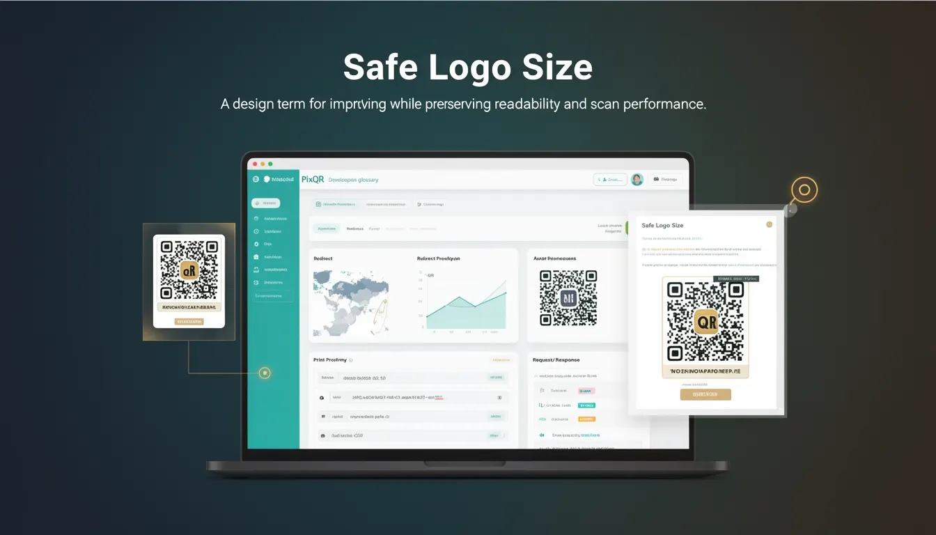 Safe Logo Size developer glossary illustration