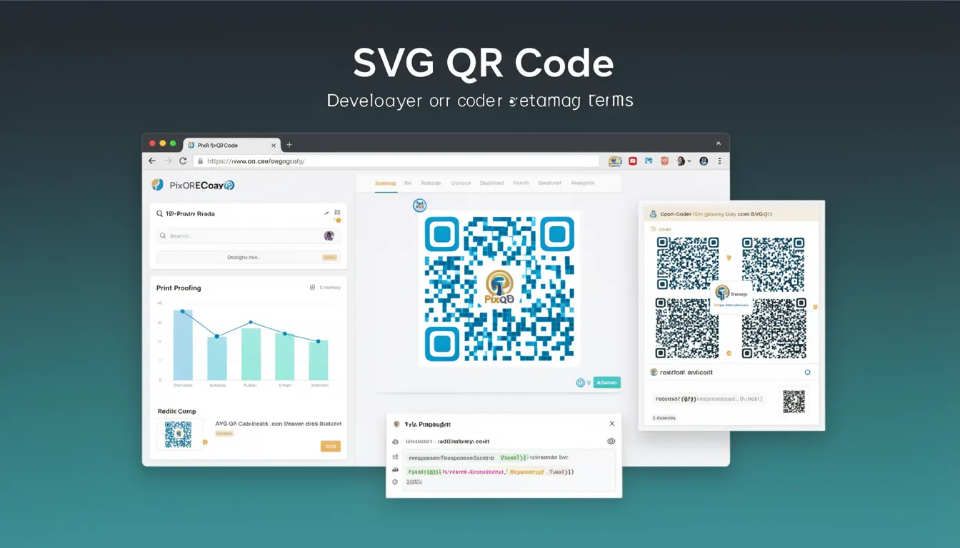 SVG QR Code developer glossary illustration