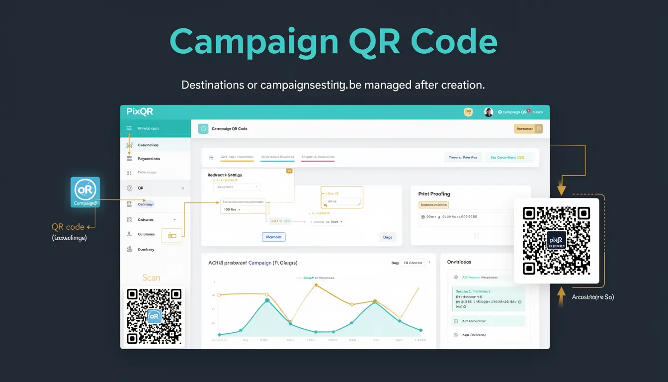 Campaign QR Code - PixQR Developer Glossary Campaign QR Code developer glossary illustration