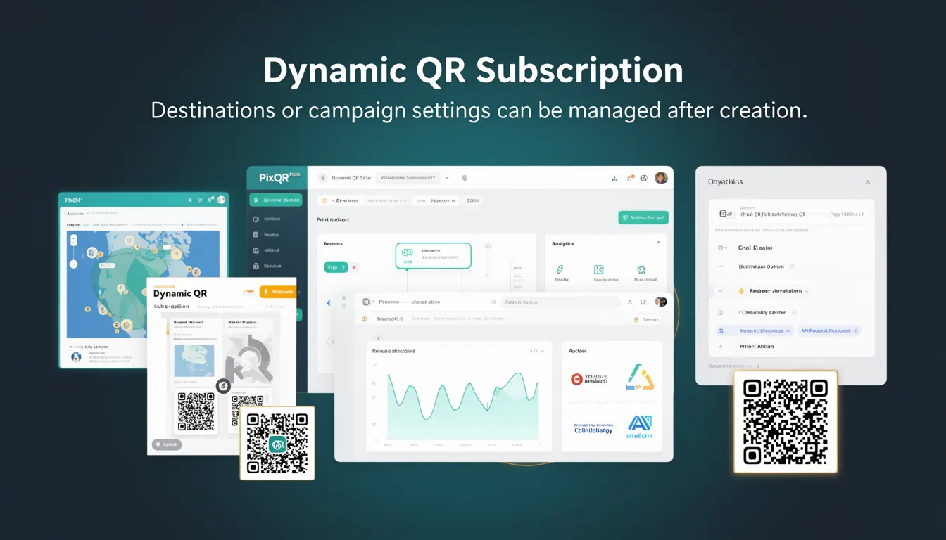 Dynamic QR Subscription developer glossary illustration