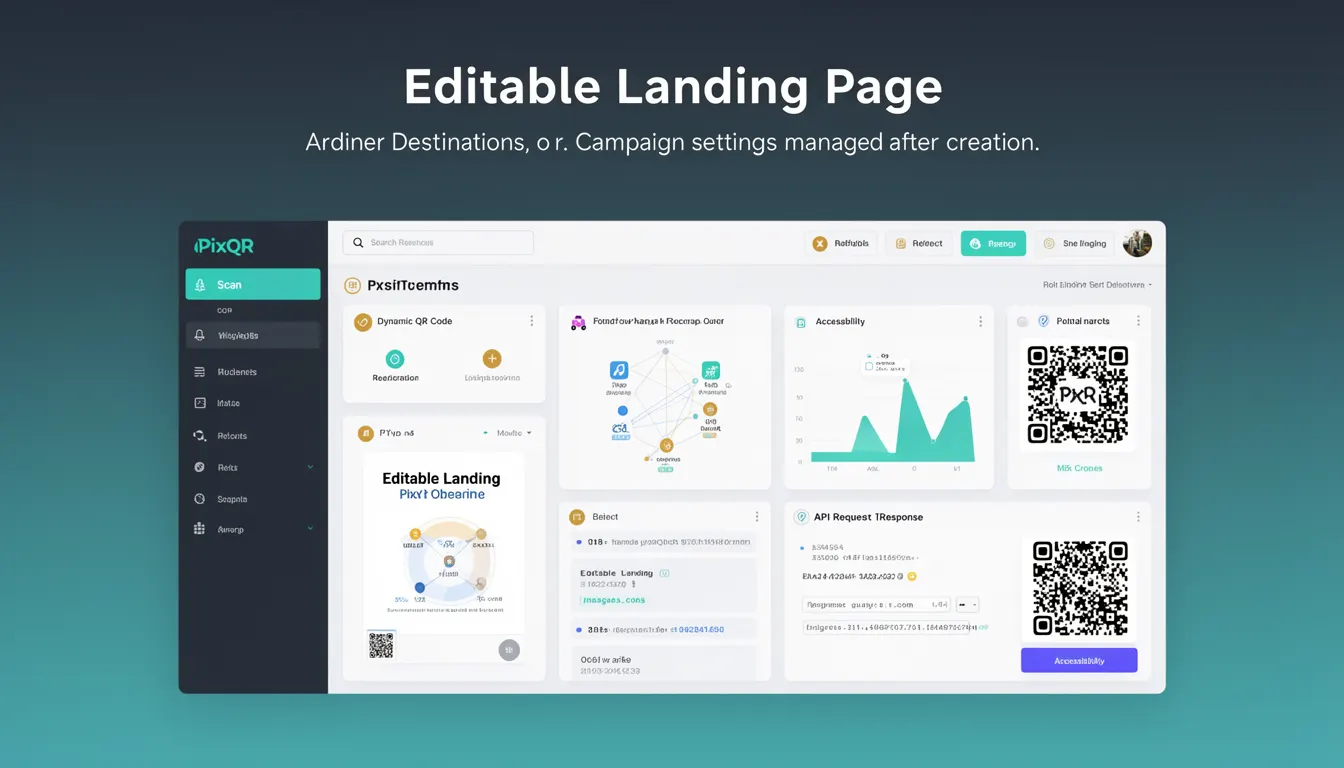 Editable Landing Page developer glossary illustration