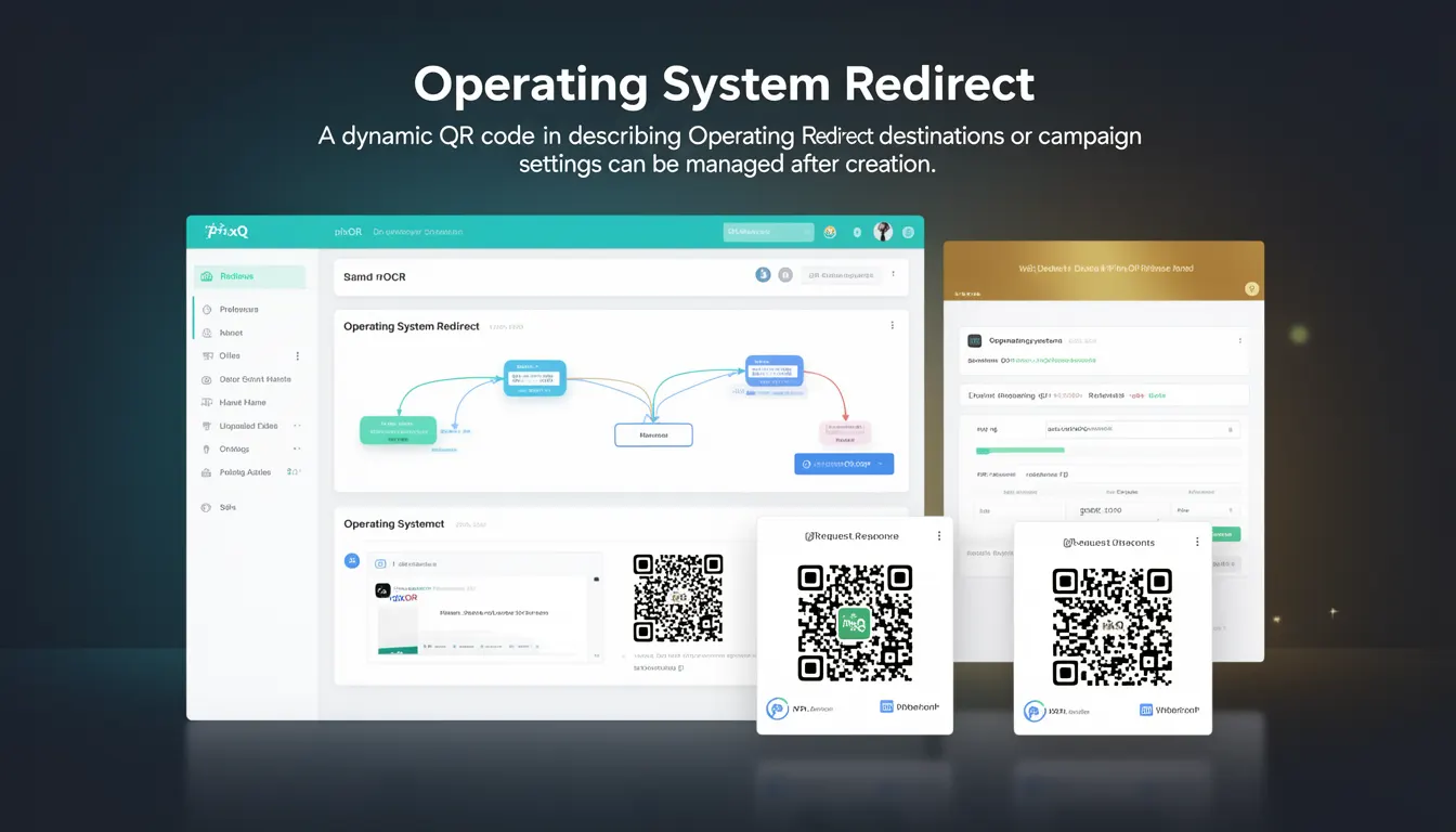 Operating System Redirect - PixQR Developer Glossary Operating System Redirect developer glossary illustration