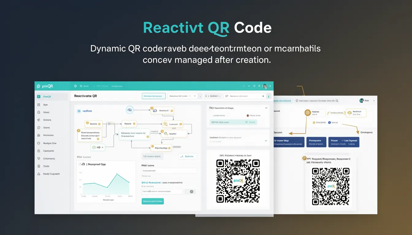 Reactivate QR Code - PixQR Developer Glossary Reactivate QR Code developer glossary illustration