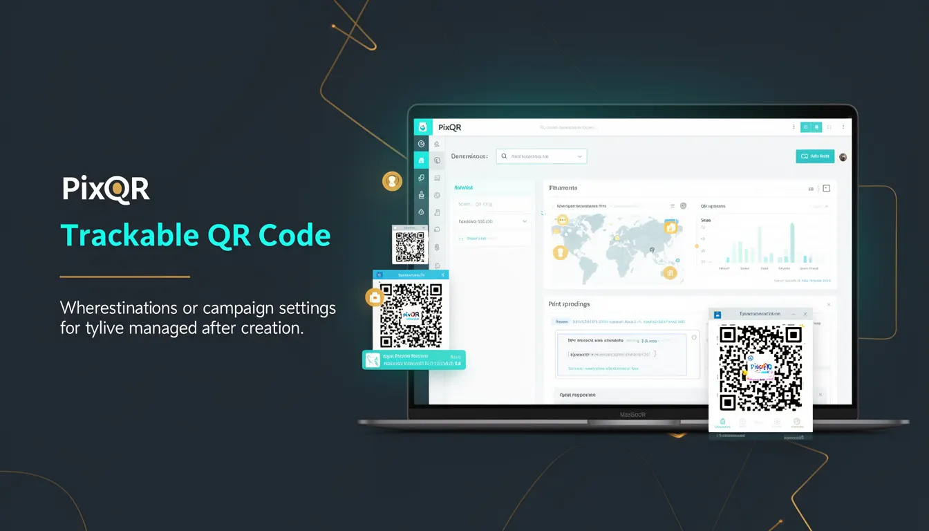 Trackable QR Code - PixQR Developer Glossary Trackable QR Code developer glossary illustration