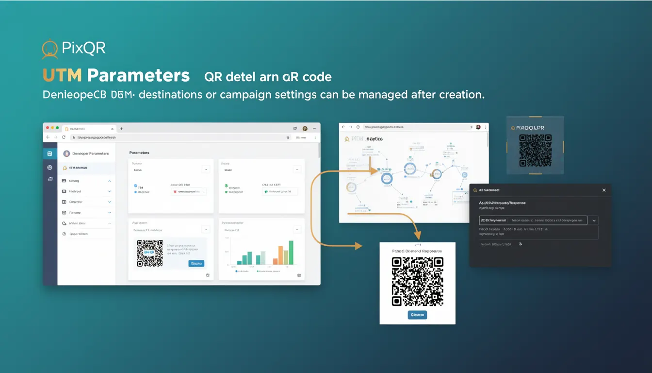 UTM Parameters - PixQR Developer Glossary UTM Parameters developer glossary illustration
