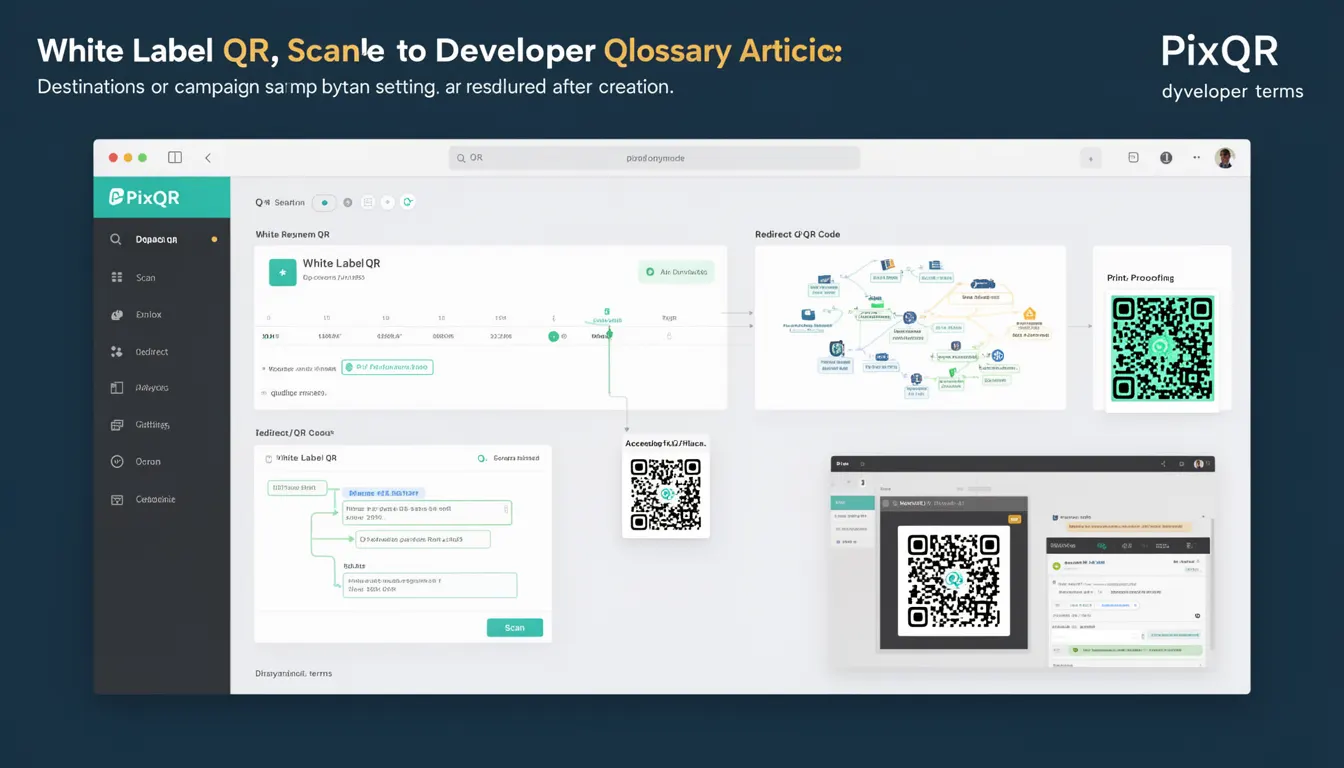 White Label QR developer glossary illustration