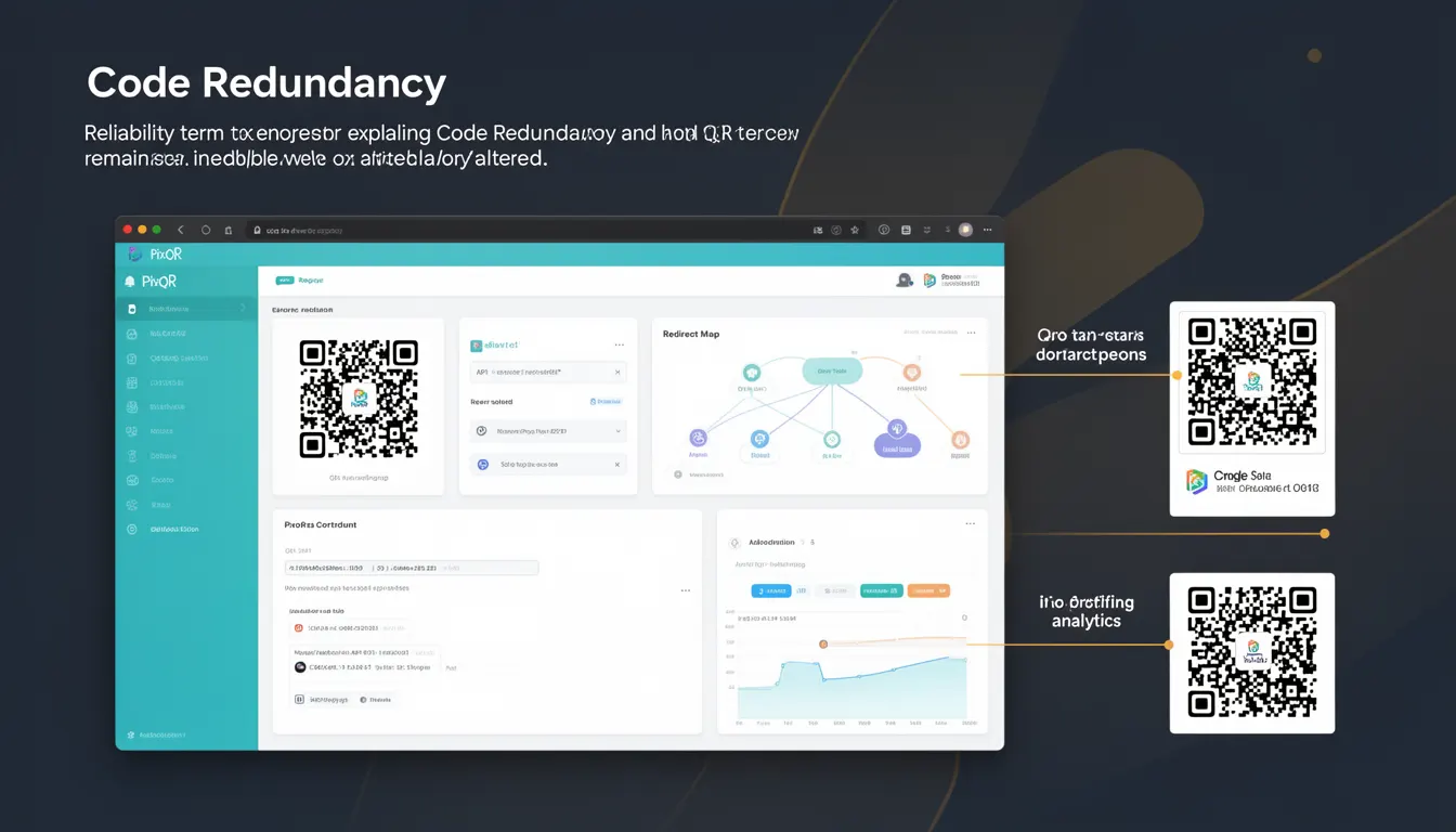 Code Redundancy - PixQR Developer Glossary Code Redundancy developer glossary illustration