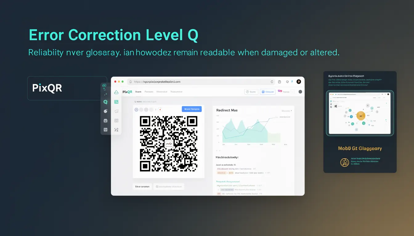 Error Correction Level Q - PixQR Developer Glossary Error Correction Level Q developer glossary illustration