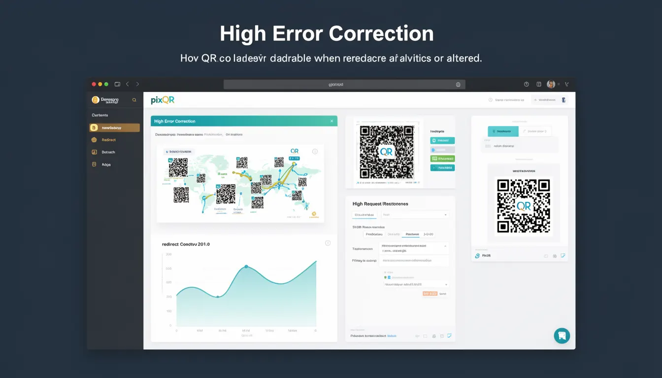 High Error Correction - PixQR Developer Glossary High Error Correction developer glossary illustration