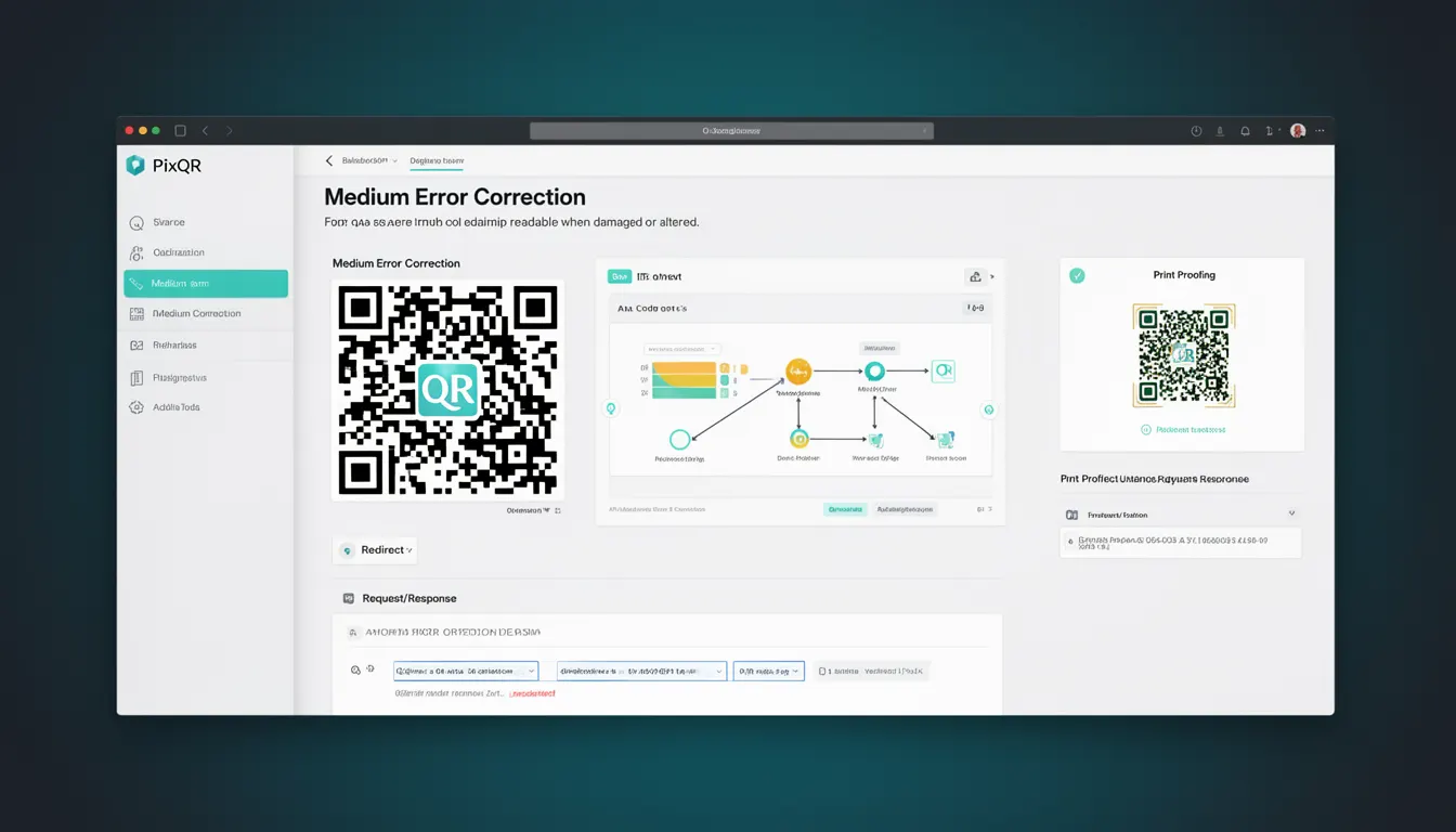 Medium Error Correction - PixQR Developer Glossary Medium Error Correction developer glossary illustration