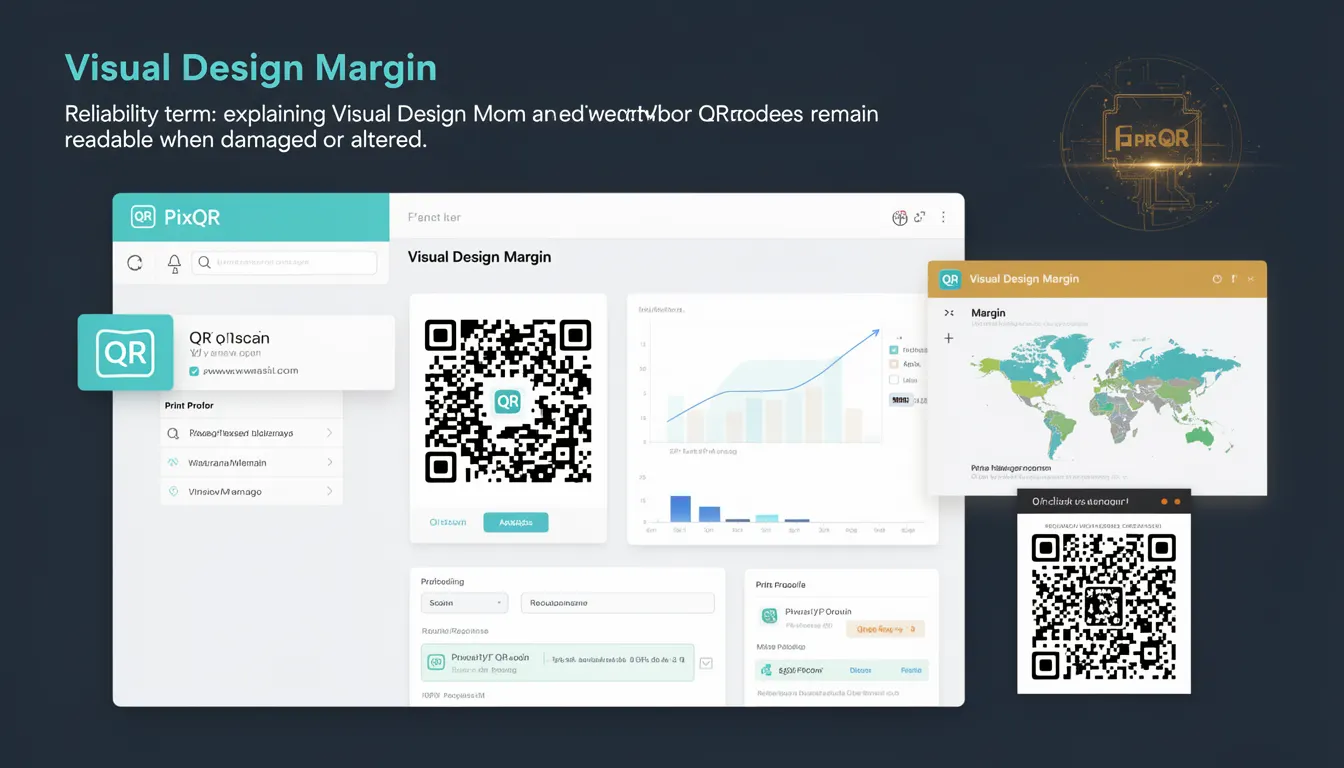 Visual Design Margin - PixQR Developer Glossary Visual Design Margin developer glossary illustration