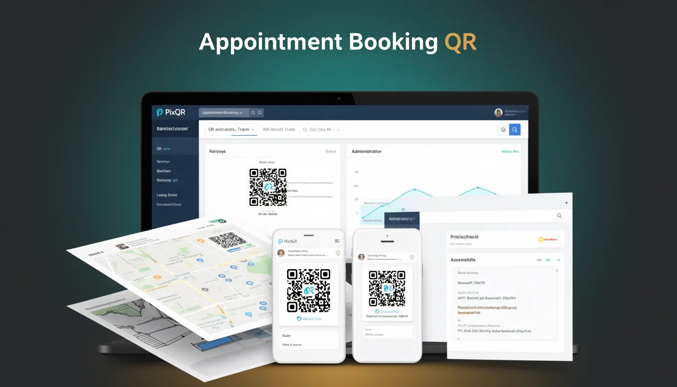 Appointment Booking QR - PixQR Developer Glossary Appointment Booking QR developer glossary illustration