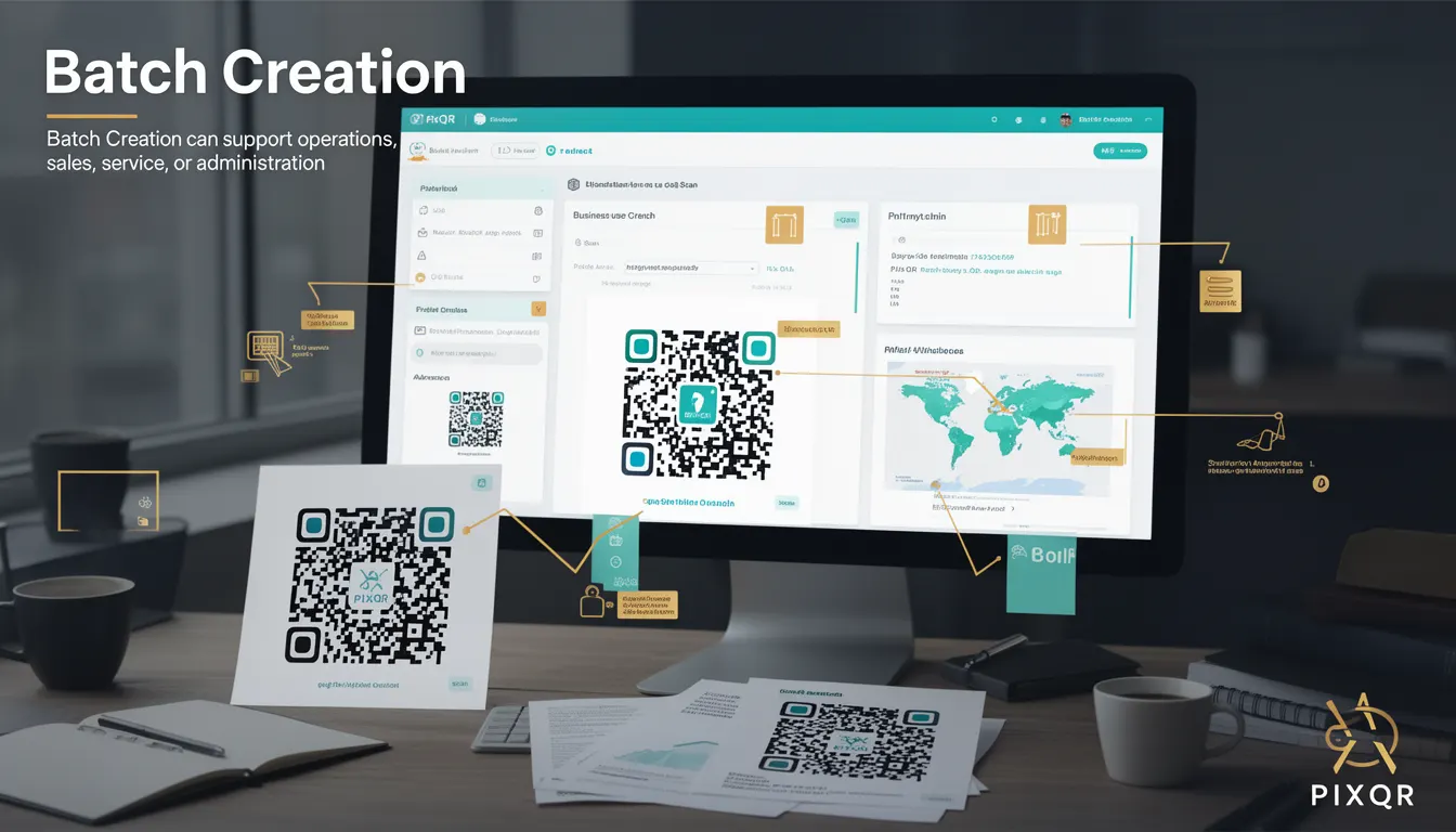 Batch Creation - PixQR Developer Glossary Batch Creation developer glossary illustration