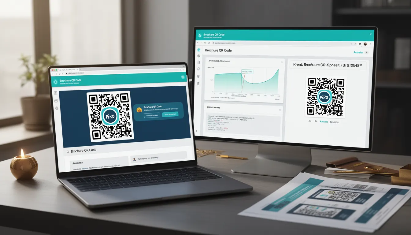 Brochure QR Code developer glossary illustration