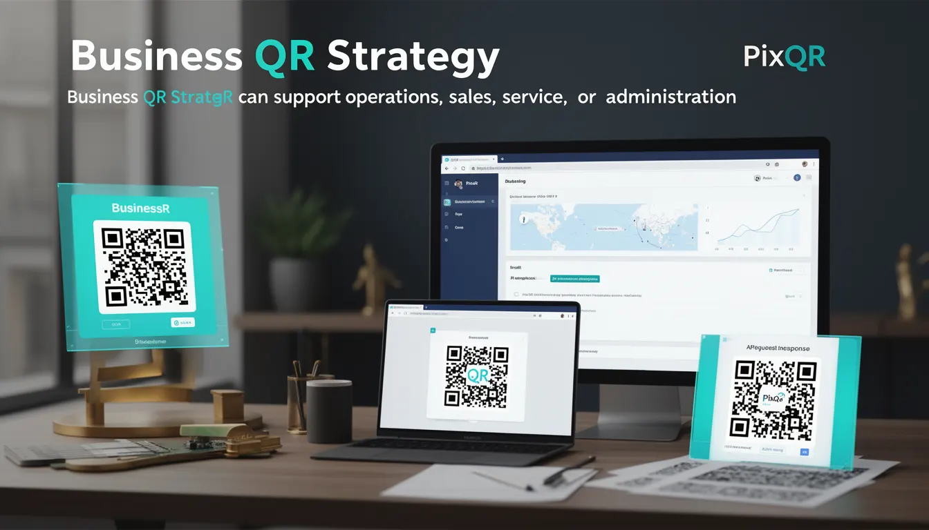 Business QR Strategy developer glossary illustration