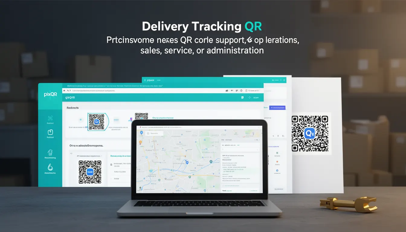 Delivery Tracking QR developer glossary illustration