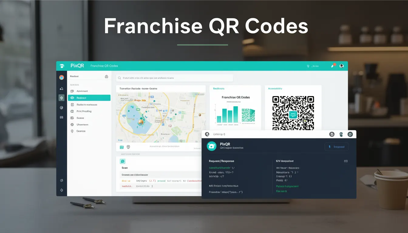 Franchise QR Codes developer glossary illustration