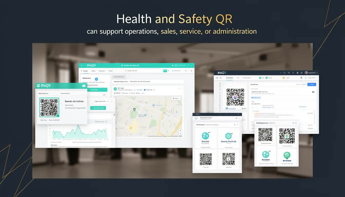 Health and Safety QR developer glossary illustration