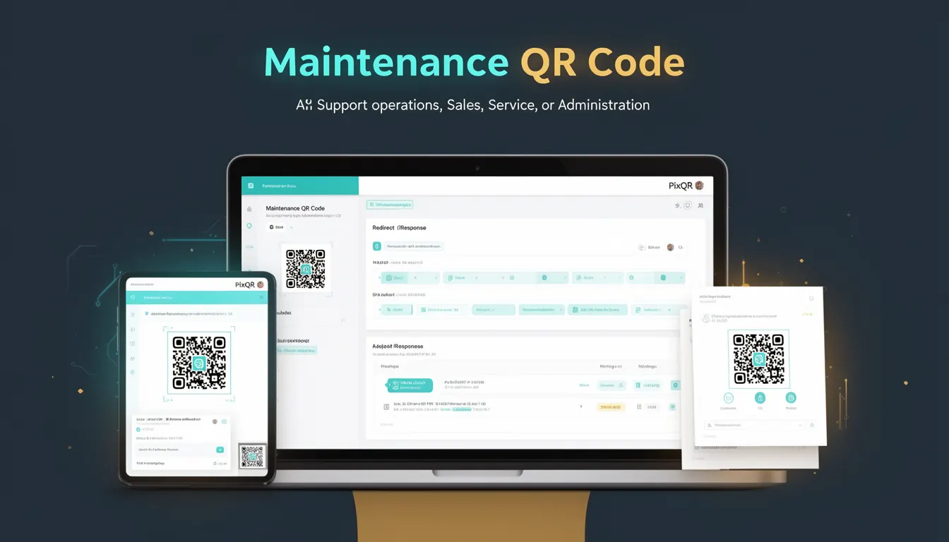 Maintenance QR Code developer glossary illustration