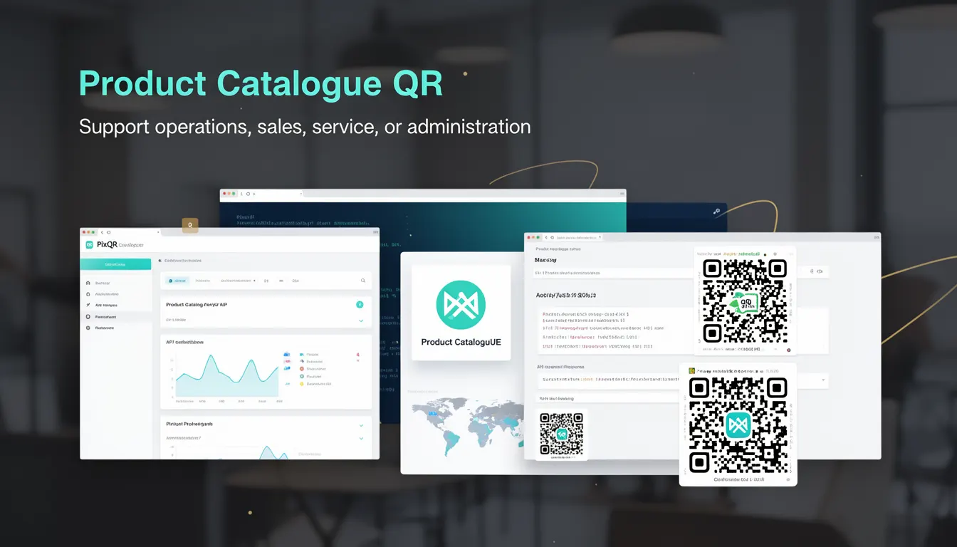 Product Catalogue QR developer glossary illustration