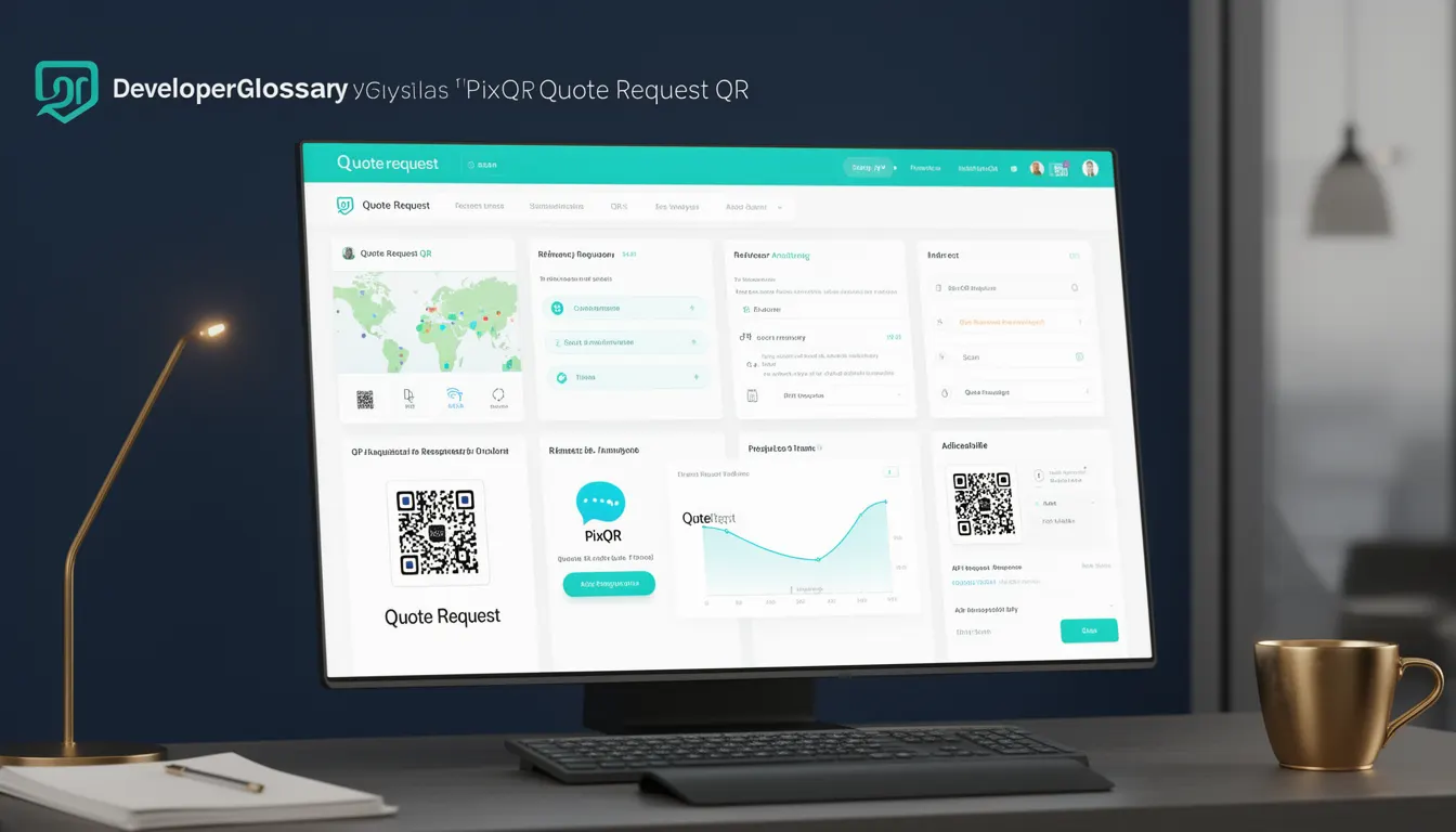 Quote Request QR developer glossary illustration