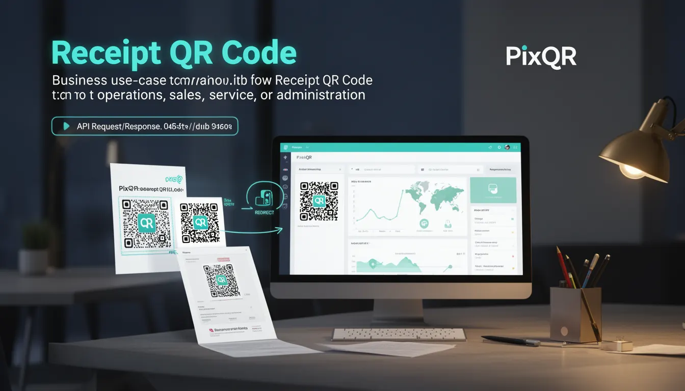 Receipt QR Code developer glossary illustration