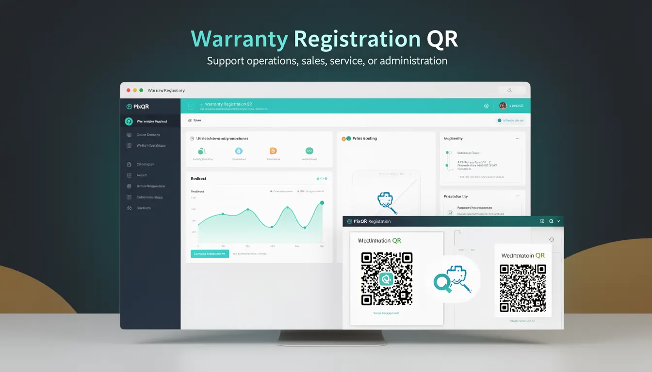 Warranty Registration QR developer glossary illustration