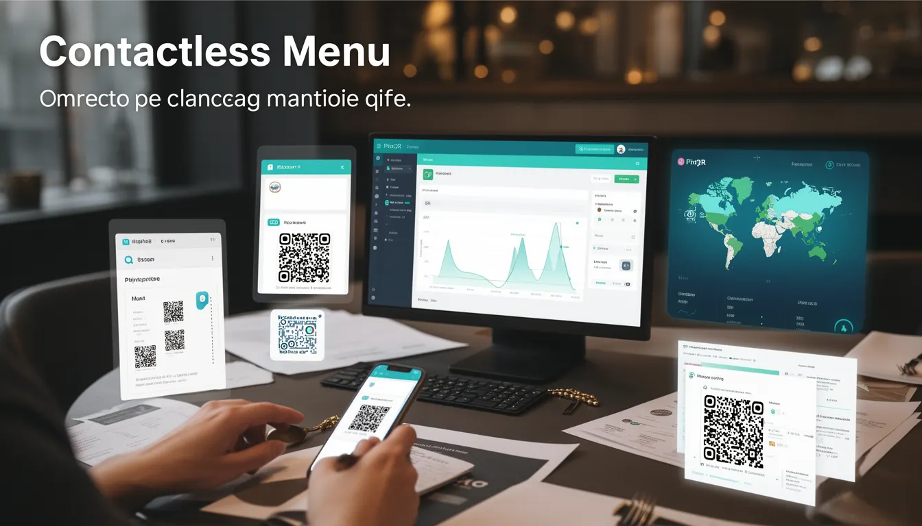 Contactless Menu developer glossary illustration