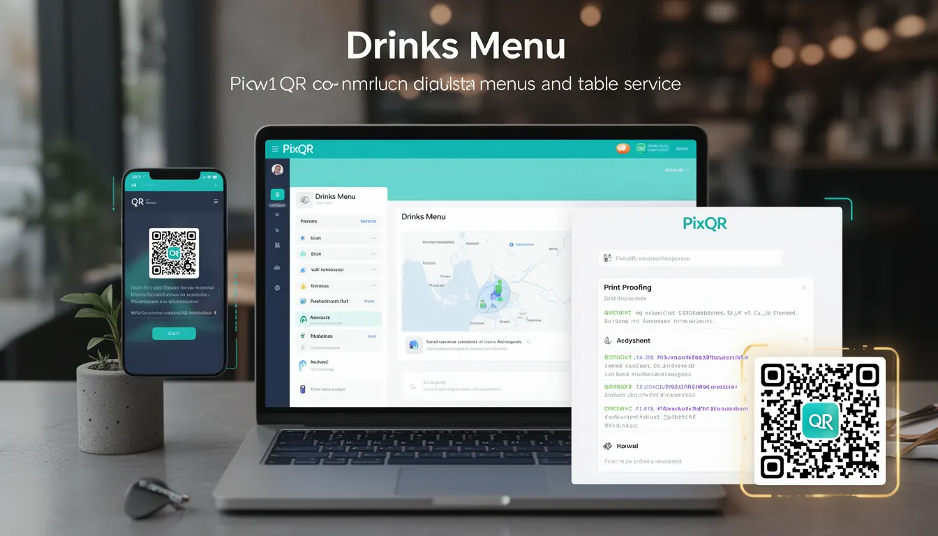 Drinks Menu developer glossary illustration