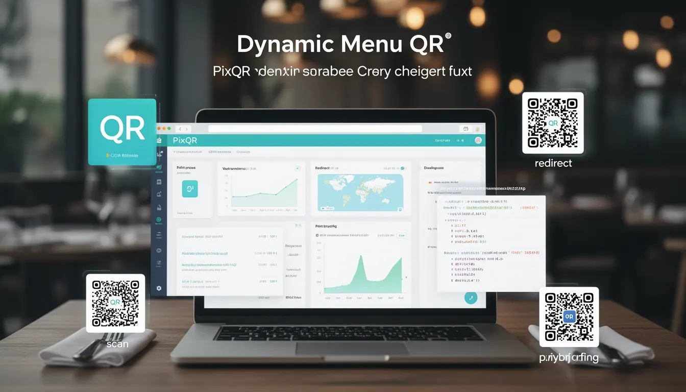 Dynamic Menu QR developer glossary illustration