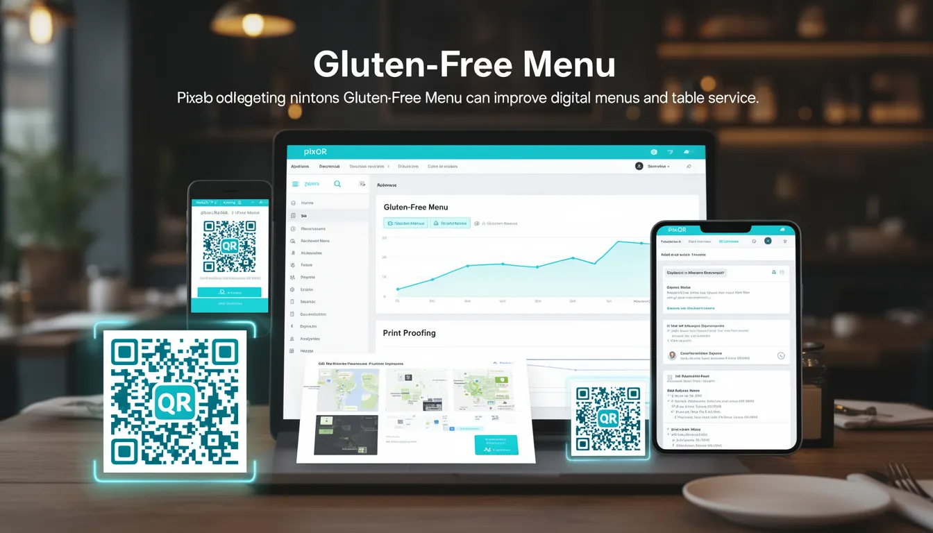Gluten-Free Menu - PixQR Developer Glossary Gluten-Free Menu developer glossary illustration