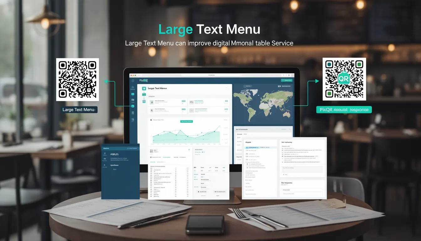 Large Text Menu developer glossary illustration