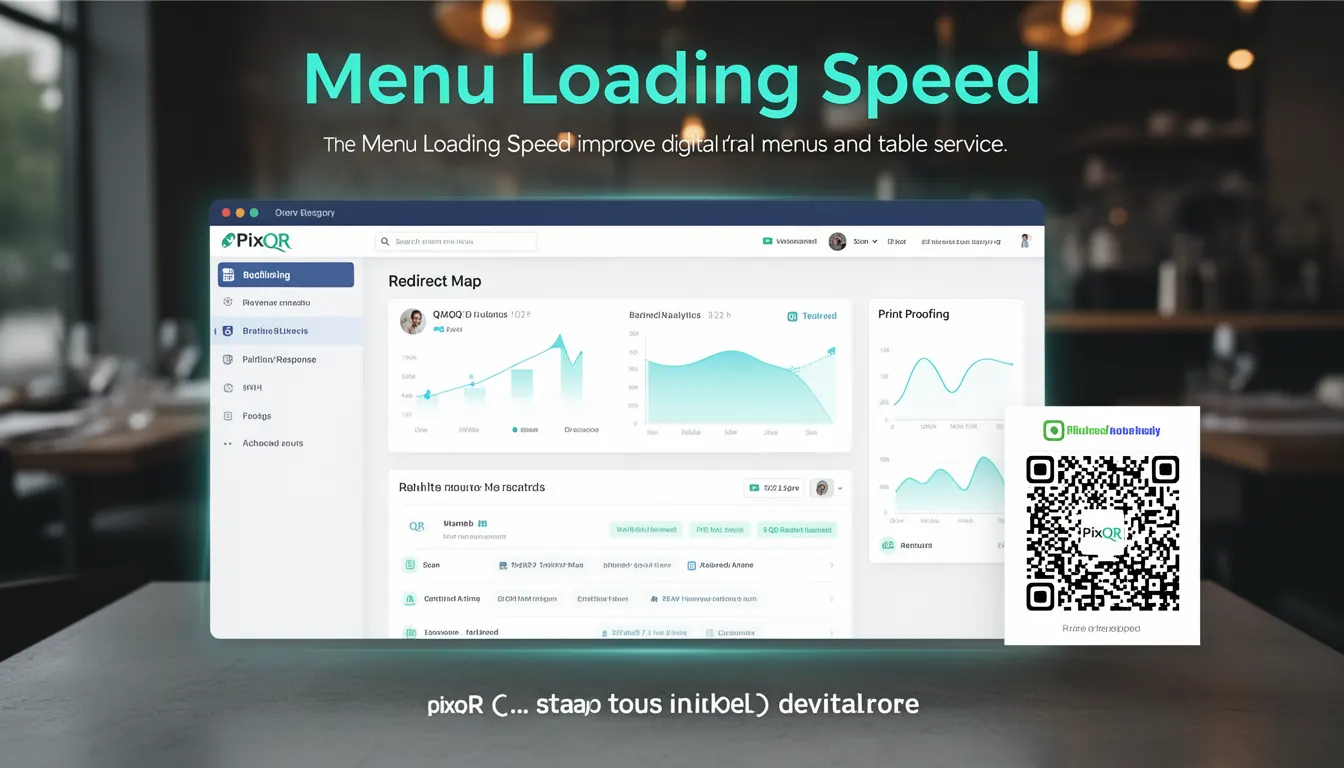 Menu Loading Speed - PixQR Developer Glossary Menu Loading Speed developer glossary illustration